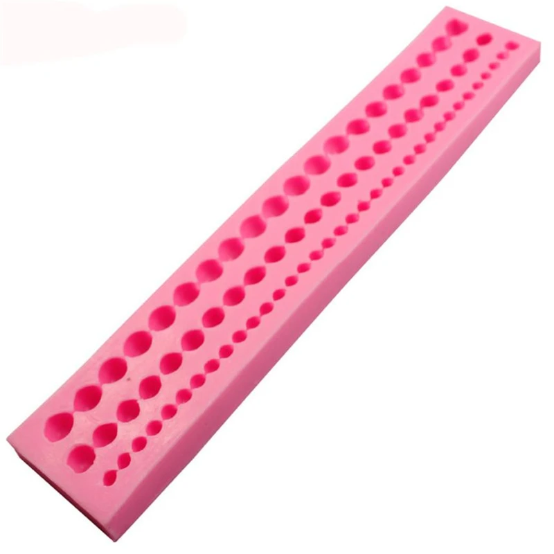2018 New Creative  DIY Pearl String Paste Bead Clay Mold Fondant Cake Silicone Tool Decor Easy operation Hot C0402#30          05