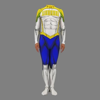 

Boku no Hero Academia Lemillion Mirio Togata Cosplay Costume 3D Print bnha All Might My Hero Academia Male Men Boys Lycra Suit