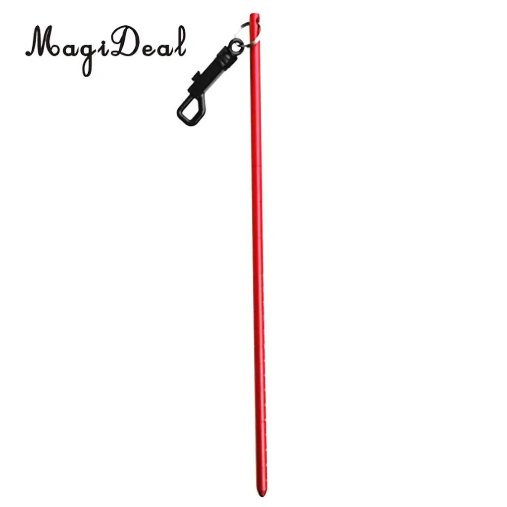 MagiDeal Aluminum Dive Lobster Tickle Pointer Stick Rod, Measurement, Clip for Safety Underwater Scuba Diving Diver Photographer