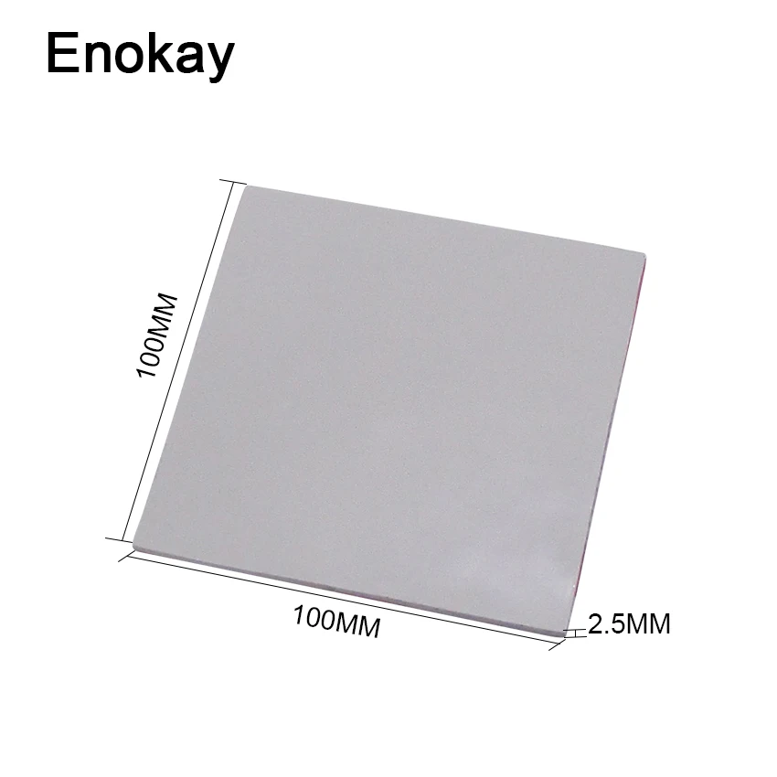 Теплопроводящие силиконовые прокладки Enokay 100 мм x 2 5 мм|silicone thermal pad|thermal padconductive
