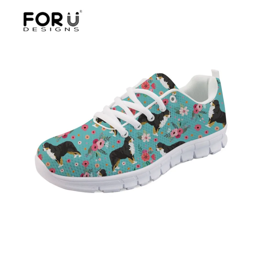 sneakers with dog prints