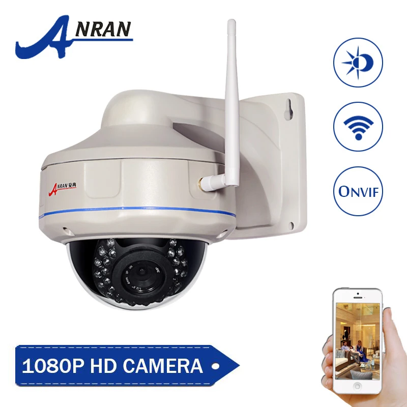  ANRAN Vandalproof Series Wireless HD 2.0MP 1080P IR Night Vision Outdoor WIFI IP Camera Home Security CCTV Surveillance Camera 