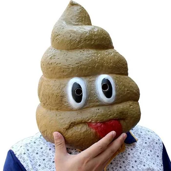 

New Style Latex Mask Funny Casually Masks Cosplay Party Creative Mischievous Stool Headgear for A Joke Original Birthday Gift