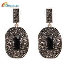 AOTEMAN Для женщин Мода сплава Ретро уха шпильки Топ продавец Марка дизайнерское ожерелье Роскошные Пуссеты Серьги Заводские, закупка