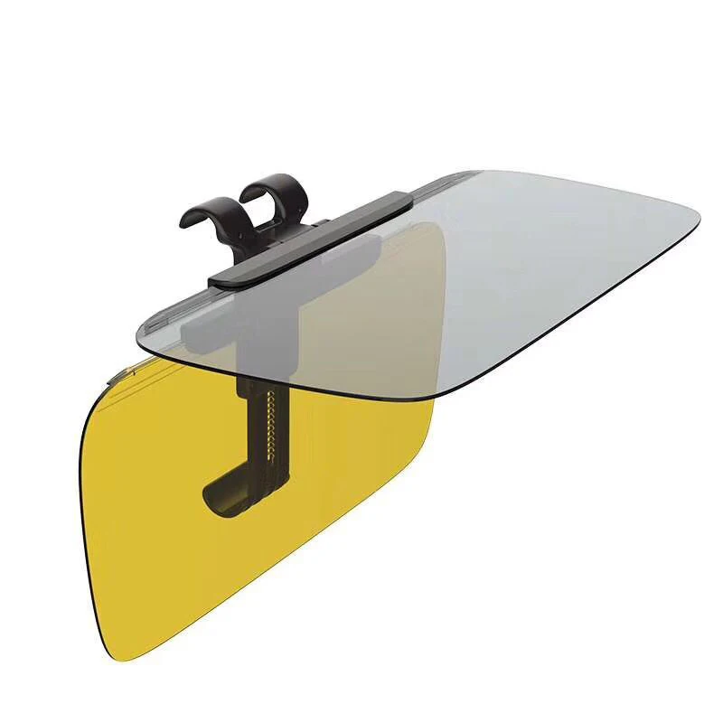 Tanie Samochód wielkie słońce Visor HD olśniewające gogle jazdy krotnie rozkładany w dół lustro zacisk sprężynowy dzień noc anti dazzle Clear View Visor