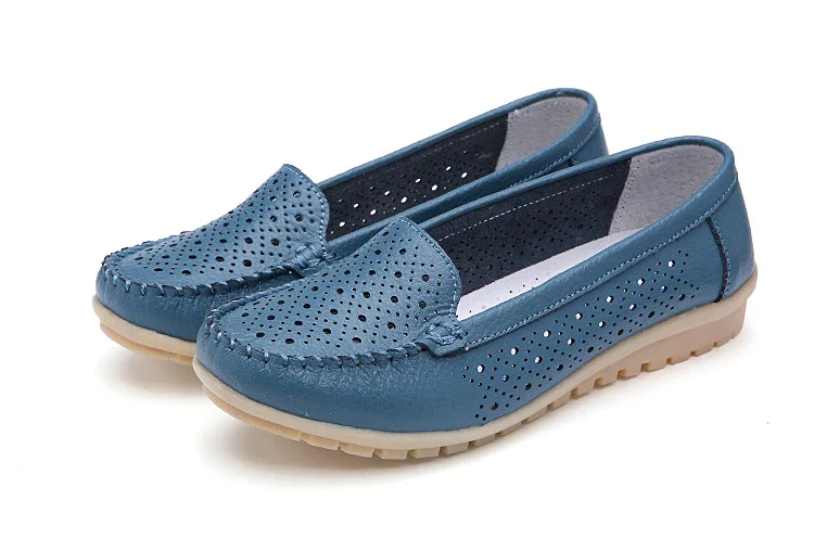AH 168-New Arrival Cow Leather Women Loafers-14