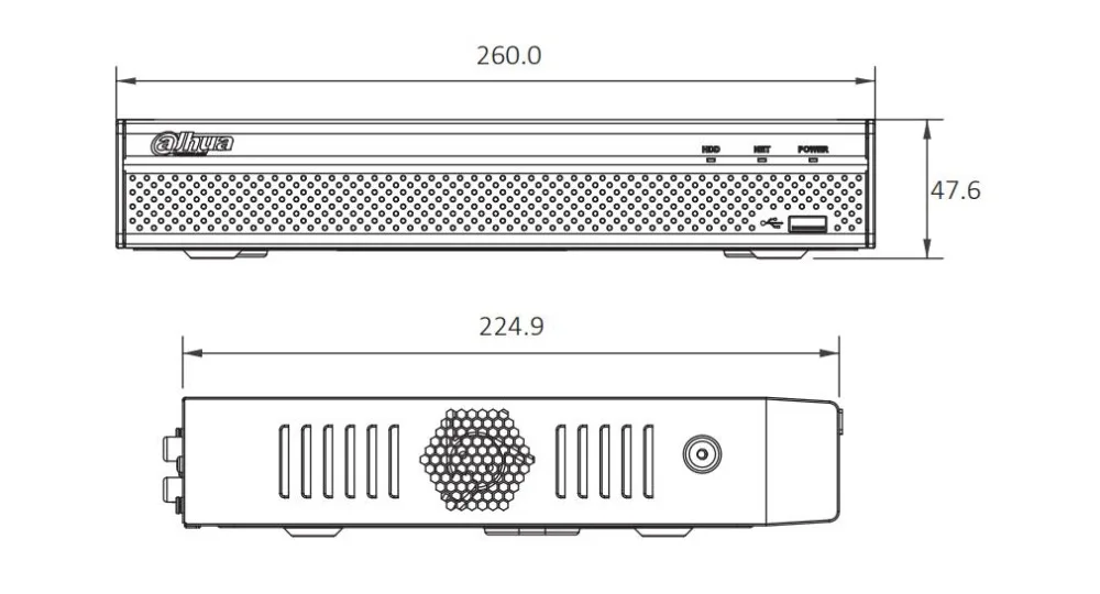 Сетевой видеорегистратор Dahua NVR 4K NVR2108HS-8P-4KS2 8POE 8CH NVR2104HS-P-4KS2 4POE 4CH H.265 H.264 видеорегистратор до 8Mp разрешение P2P макс 80 Мбит/с