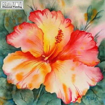 

5D DIY Diamond embroidery Cross stitch Red flowers Square Diamond mosaic Full Round Diamond painting decor HYY
