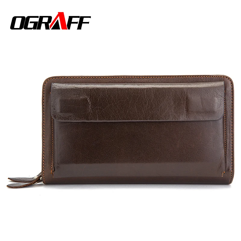 OGRAFF Men Wallet men Genuine Leather Wallet Clutch Male Card Holder money Bag Handy Wallets Walet Coin purse organizer 2018 OGRAFF Men Wallet men Genuine Leather Wallet Clutch Male Card Holder money Bag Handy Wallets Walet Coin purse organizer 2018