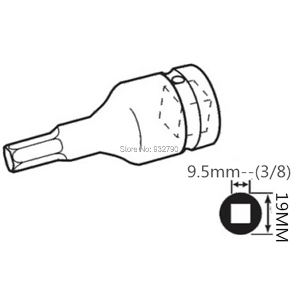 7 шт. набор ударных насадок с шестигранной головкой 3/8 дюйма|impact socket set|impact socketspline