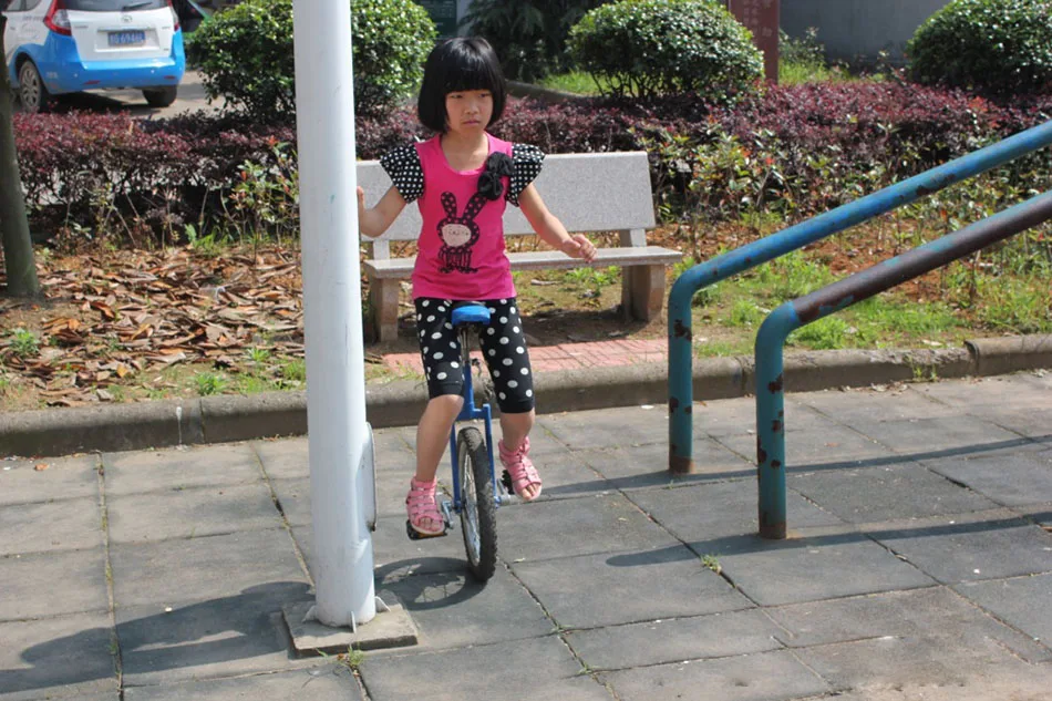 Discount 16 inch Single Wheel Bike Aluminum Rings Wheelbarrow Shoulder Wheel Single Wheel Bicycle One Wheeled Bicycle 10