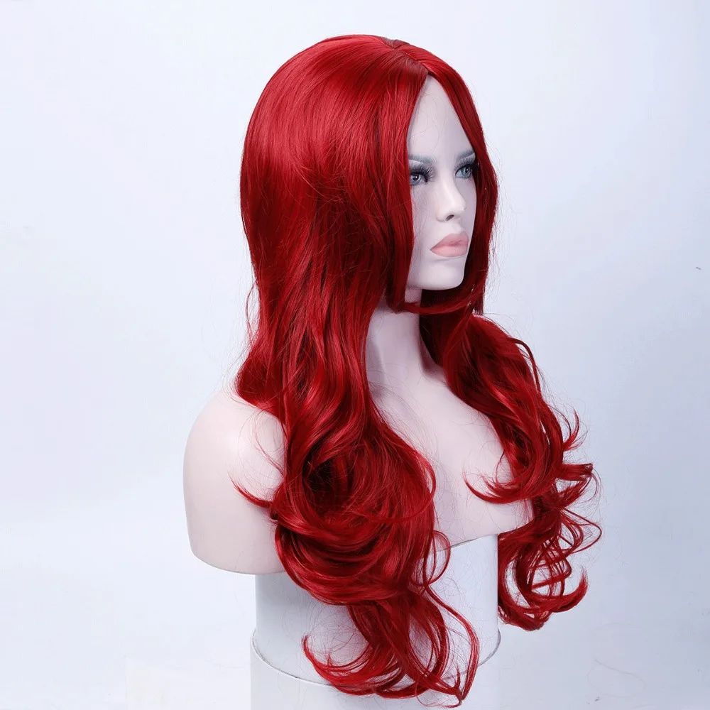 Cosplay peluca sintética larga rizada media línea pelo rubio mujer disfraz carnaval Halloween fiesta peluquería allaosify Cosplay peluca sintética larga rizada media línea pelo rubio mujer disfraz carnaval Halloween fiesta peluquería allaosify