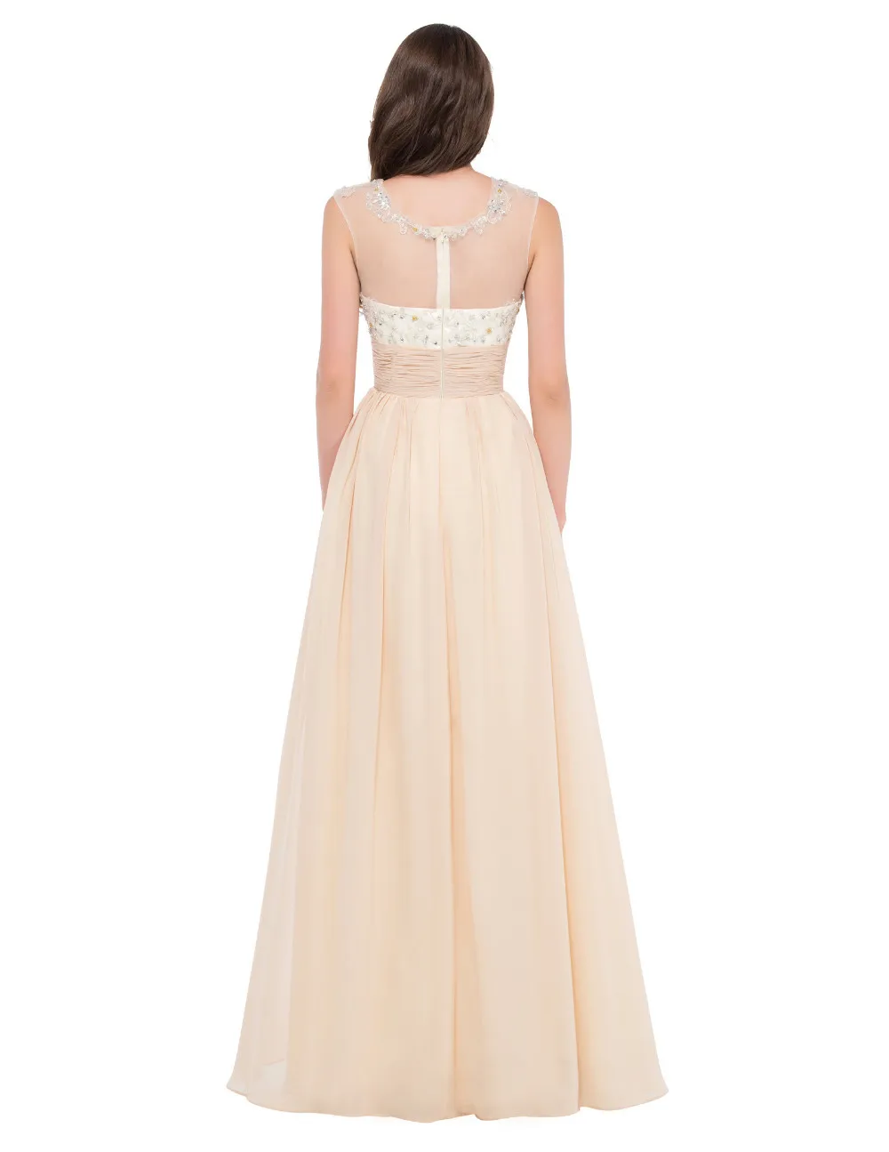 Elegant Chiffon Long Evening Bridesmaid Dress