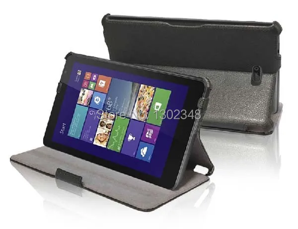 

New Luxury Ultra Slim Heat Setting Folio Stand Leather Cover Case For Dell venue 8 pro Windows 8.1 8" Tablet Free/Drop Shipping