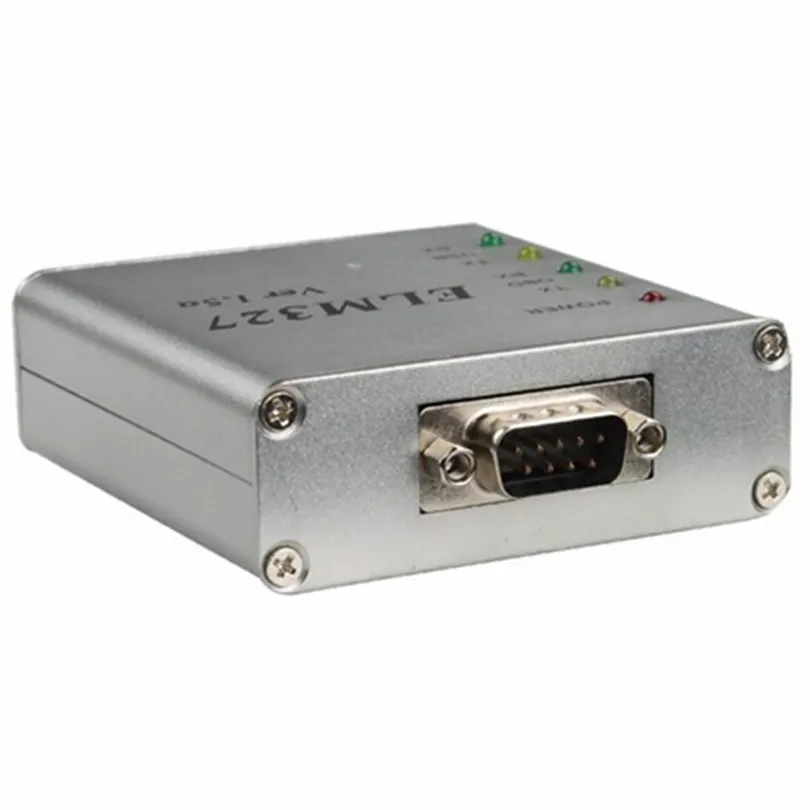5 шт./лот DHL Бесплатная доставка ELM327 V1.5 металлический алюминиевый OBD2 USB интерфейс