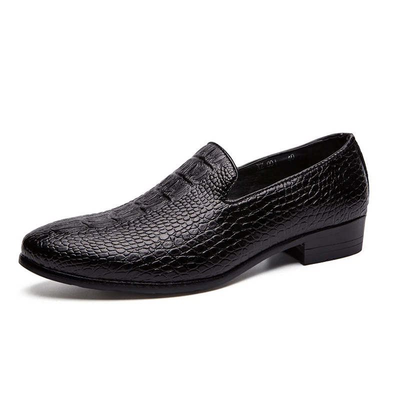 designer snake skin leather shoes men fashion evening dress male footwear wedding crocodile pattern brogue oxford shoes for men (3)