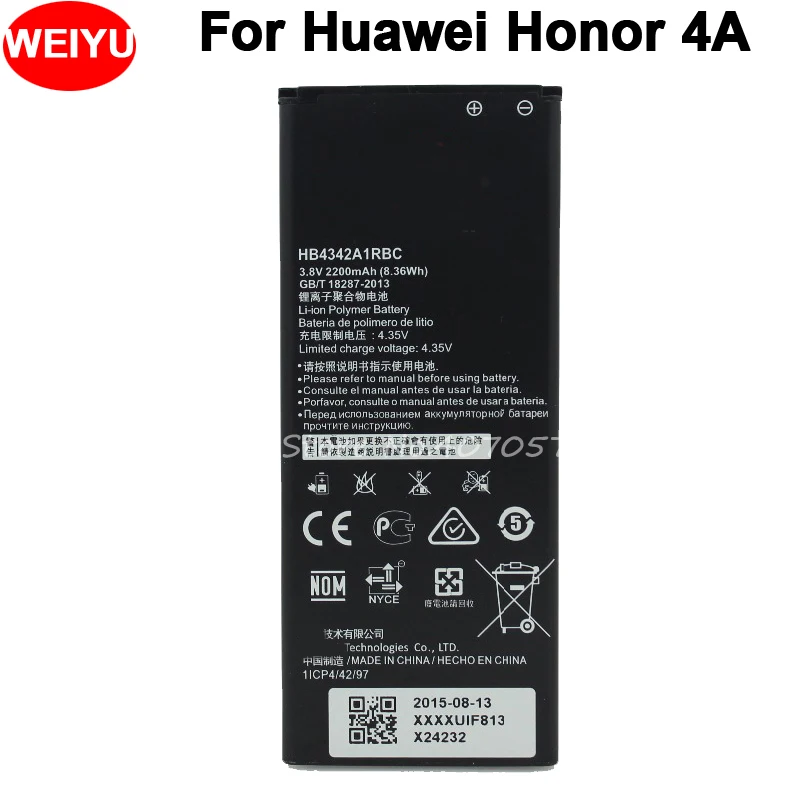 Для Huawei Honor 4A батарея Honor4A SCL TL00 ALOO новая 2200mAh HB4342A1RBC батарея|battery 2200mah|battery for huaweibattery |