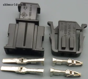 

shhworldsea 1sets 2.8mm Female Male Auto 2 Pin ABS Sensor Wire Harness Connector Socket Use For VW Golf