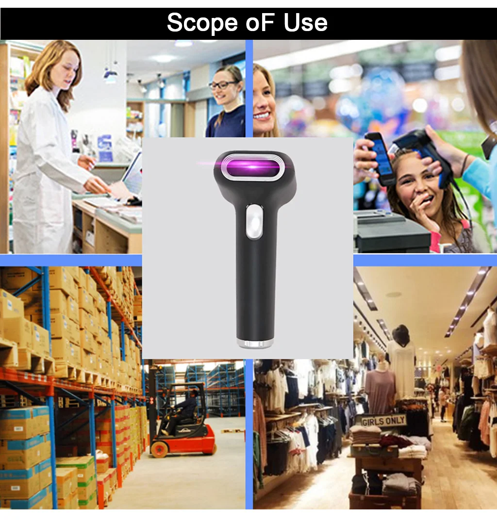 2D USB сканер штрих-кода ручной портативный считыватель штрих-кодов используется для магазина аптека логистика Склад Супермаркет qr-код сканер