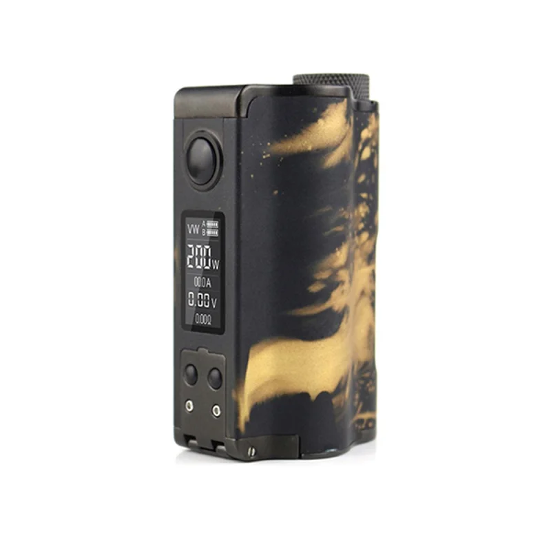 DOVPO Topside Dual 200 Вт Топ заполнение TC Squonk мод с 10 мл Squonk бутылка No 18650 Батарейный блок мод электронная сигарета VS drag 2/shogun - Цвет: Black Gold