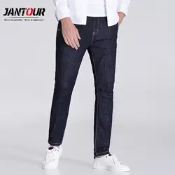 Jantour 2018 высокого качества синий и черный узкие джинсы мужчин Slim Повседневное джинсовая Ман pantalon hombre модные брюки Robin мужской