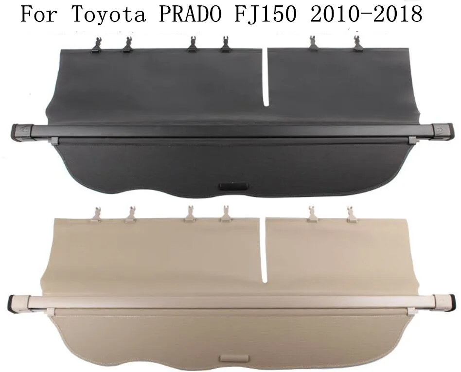 

JINGHANG Car Rear Trunk Security Shield Cargo Screen Shield shade Cover Fits For 10-18 Toyota PRADO FJ150 2010-2018