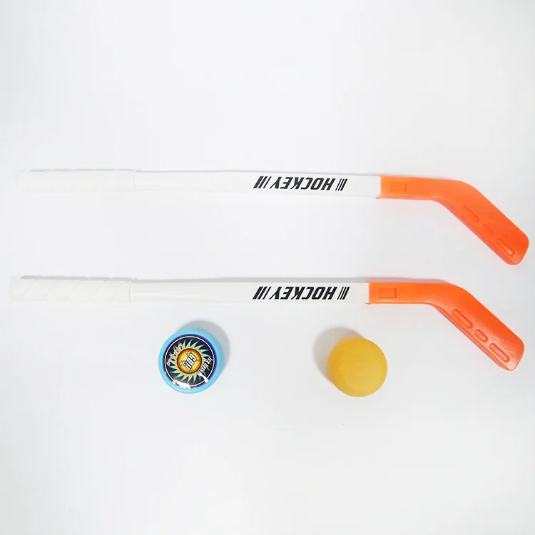 4 шт./компл. Детские Зимние Хоккей Stick учебные пособия Пластик 2xSticks 2xBall спортивная игрушка для меньше для детей 10 лет 062202