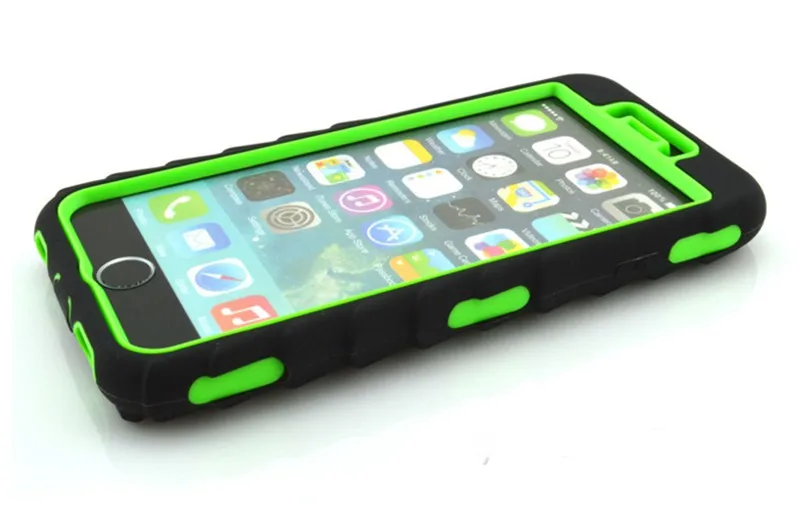 Для iPhone6 6s 4,7 дюймов двухслойный защитный чехол для I 6 TPU+ жесткий пластик 3 в 1 сверхпрочный армированный Гибридный чехол для телефона