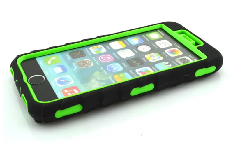 TPU + Hard Plastic 3 in 1 Heavy Duty Armor Hybrid Phone Cover for iPhone 6 (17)