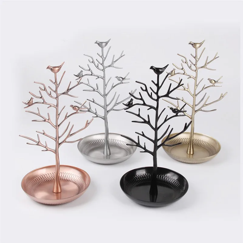 

New Bird Tree Bracelet Storage Shelf Stand Jewelry Holder Organizer for Earrings Necklace Ring Display Tree Jewelry Organizer