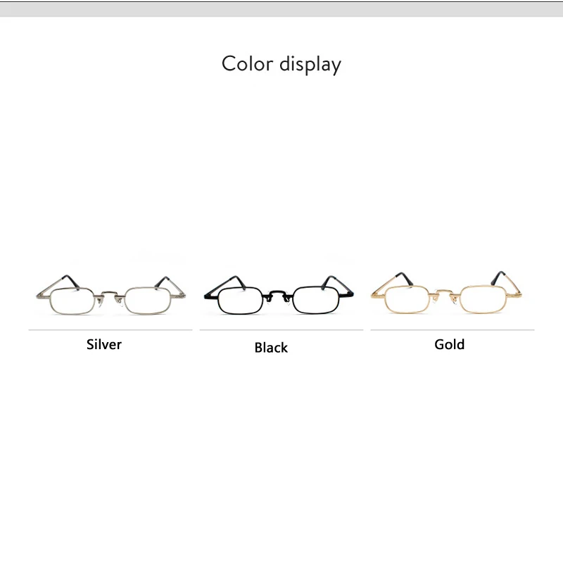 Zilead маленькая рамка прямоугольные очки рамка для женщин и мужчин металлические оптические очки простые очки унисекс