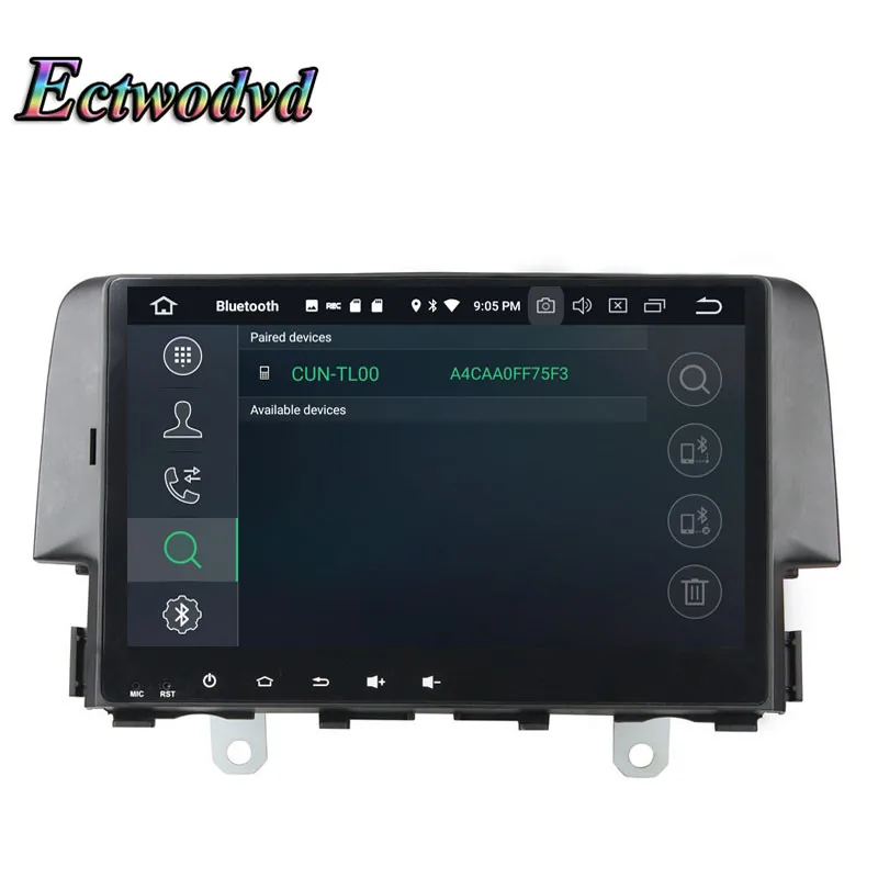 Flash Deal Ectwodvd Octa Core 4G RAM 64G ROM Android 9.0 Car Multimedia DVD Player GPS HeadUnit for Honda Civic 2016 2017 2018- 9