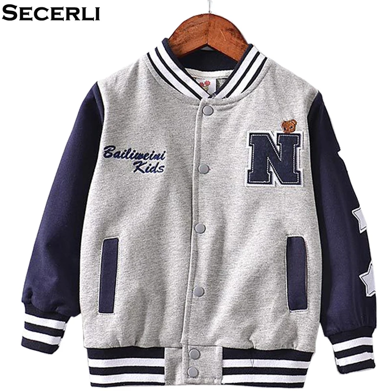 2018 New Kids Baseball Jackets Children Coat Outwear Jacket 3 to 9