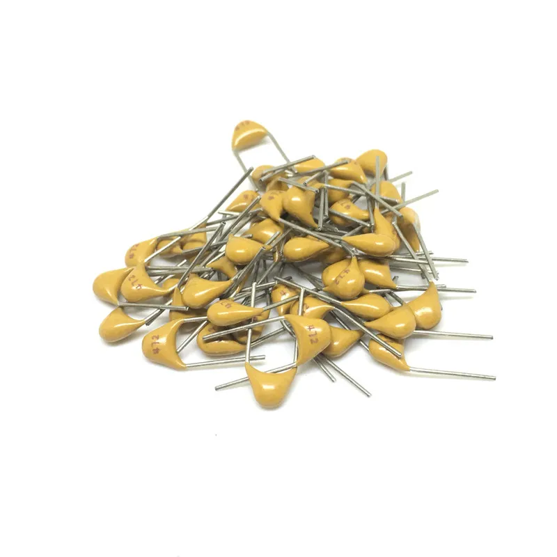 

100pcs/lot Multilayer ceramic capacitor 472 50V 4.7nF 472M DIP P=5.08mm