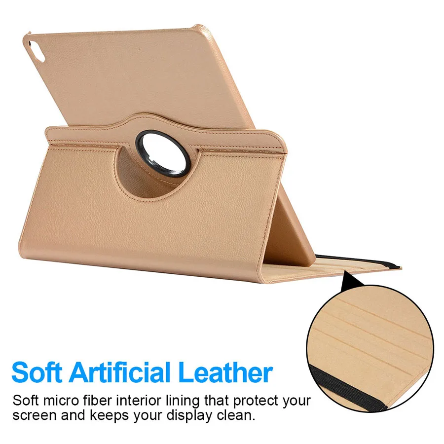 360 Degree Rotating Case Stand Cover For iPad Pro 11 inch 2018 PU Leather Smart Cover Auto Sleep Wake Case for Apple iPad Pro 11 (9)