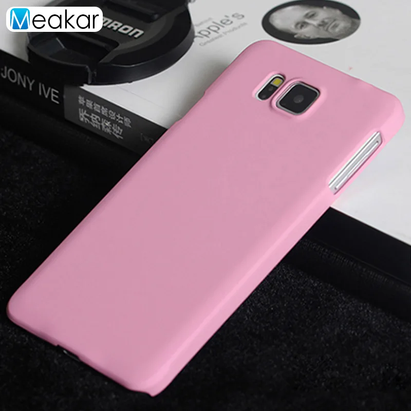 Пластик Coque 4.7For samsung Galaxy Alpha чехол для samsung Galaxy Alpha Sm G850F G850 Sm-G850F телефона чехол-лента на заднюю панель - Цвет: pink