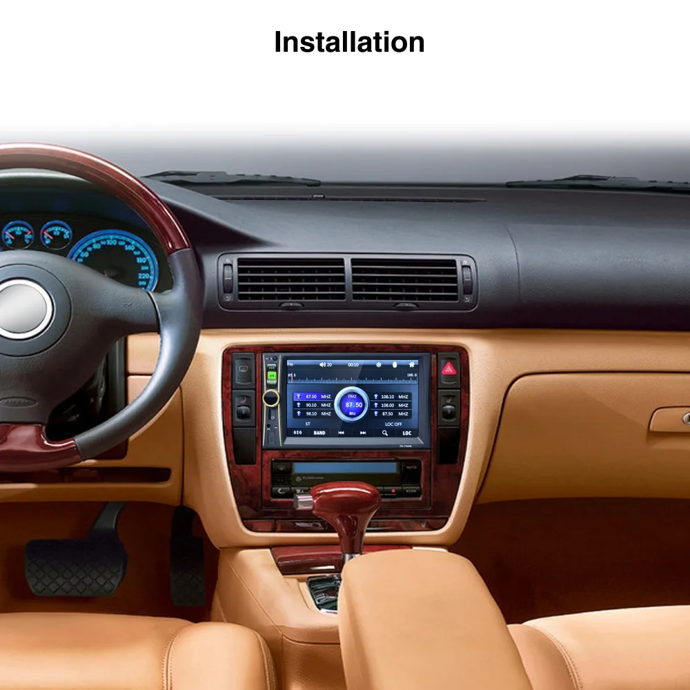 Perfect 7680B 7" 2 DIN Touch Screen Digital Vedio Player TFT 1080P Car Audio Radio MP5 Player Support USB Bluetooth FM Rear View Camera 0