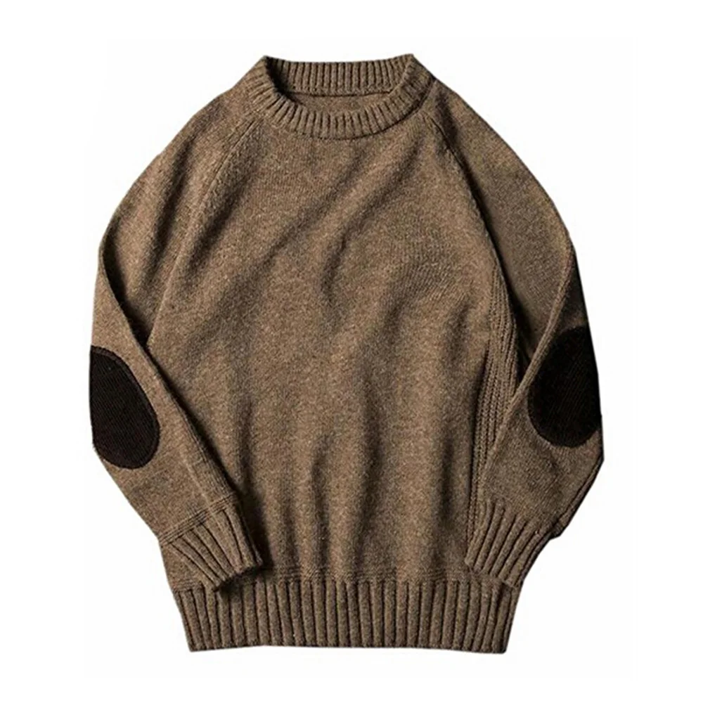 Gresanhevic New Mens Classic Boyfriend Solid Crew Neck