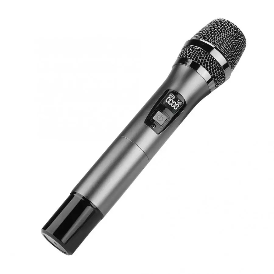 New Portable Wireless Microphone Computer Wireless Microphone Online Voice Metal Mic for KTV Karaoke