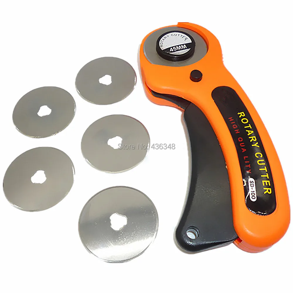 5pcs 45mm Rotary Cutter Blades Fit For Olfa Fiskar Clover Cut Cloth