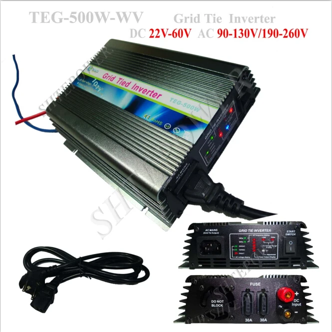 

Grid tie output ac 240v 500w dc to ac power inverter for home solar system