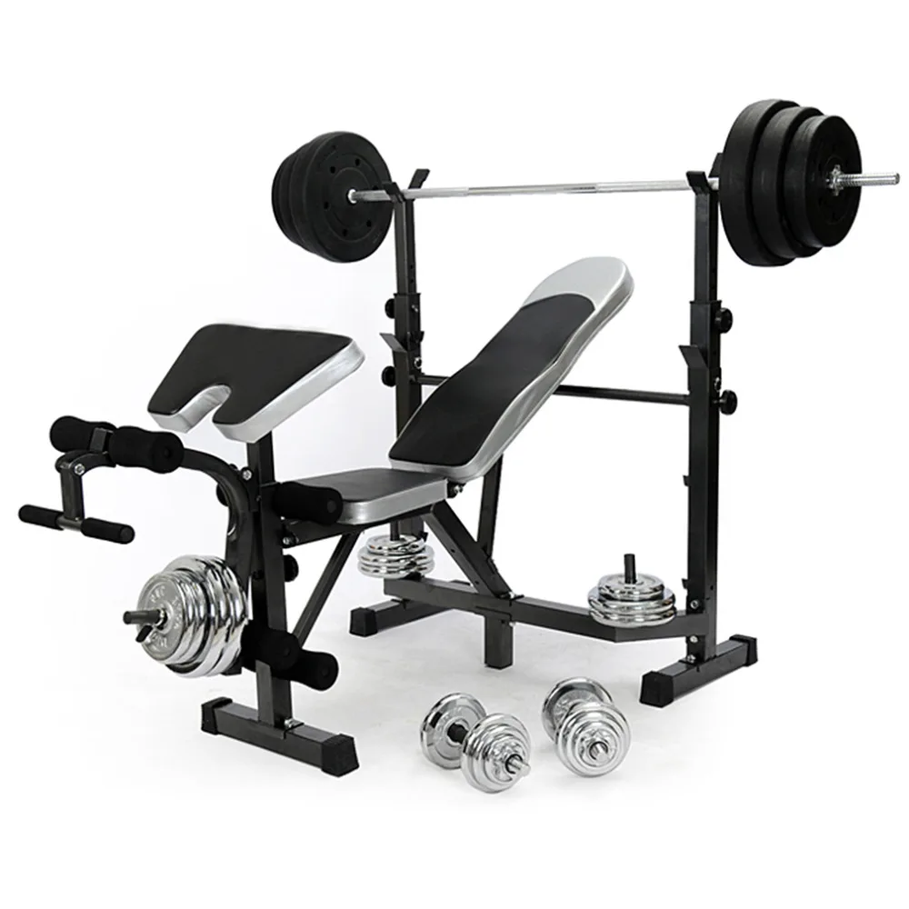 New All In One Flat Fitness Weights Bench Multi Gym