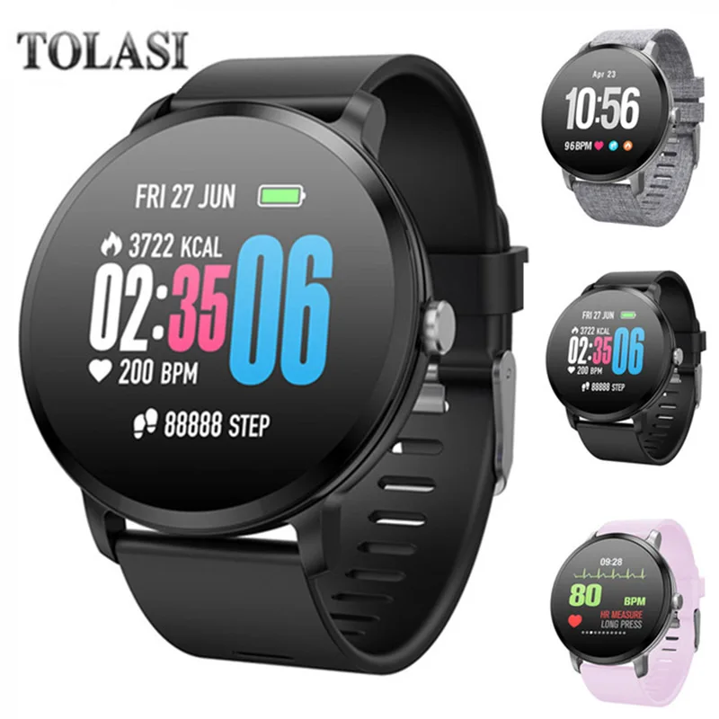 

2018 New Smart Wristband Fitness Activity Tracker Bracelet IP67 Waterproof Color Band for Android IOS Phone PK Xiaomi Band 3