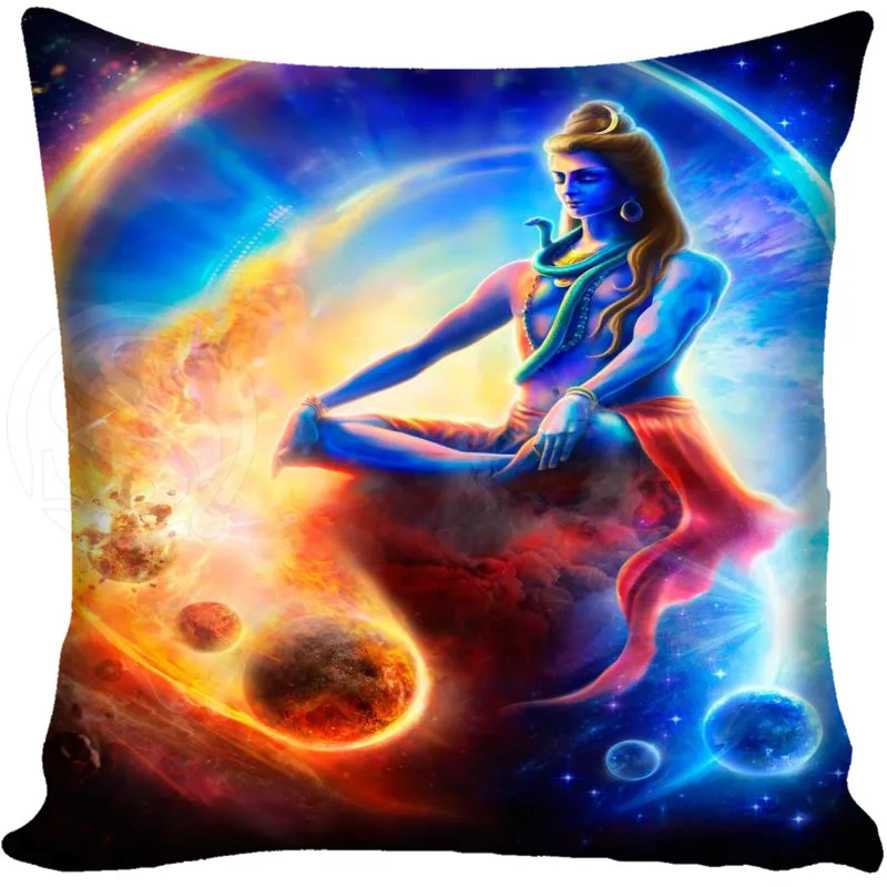 Pillowcase Высокое качество Шива наволочки на заказ Ваш образ Наволочка на молнии 35x35 см, 40x40 см, 45x45 см, 60 х 60 см с двух сторон - Цвет: Pillowcase