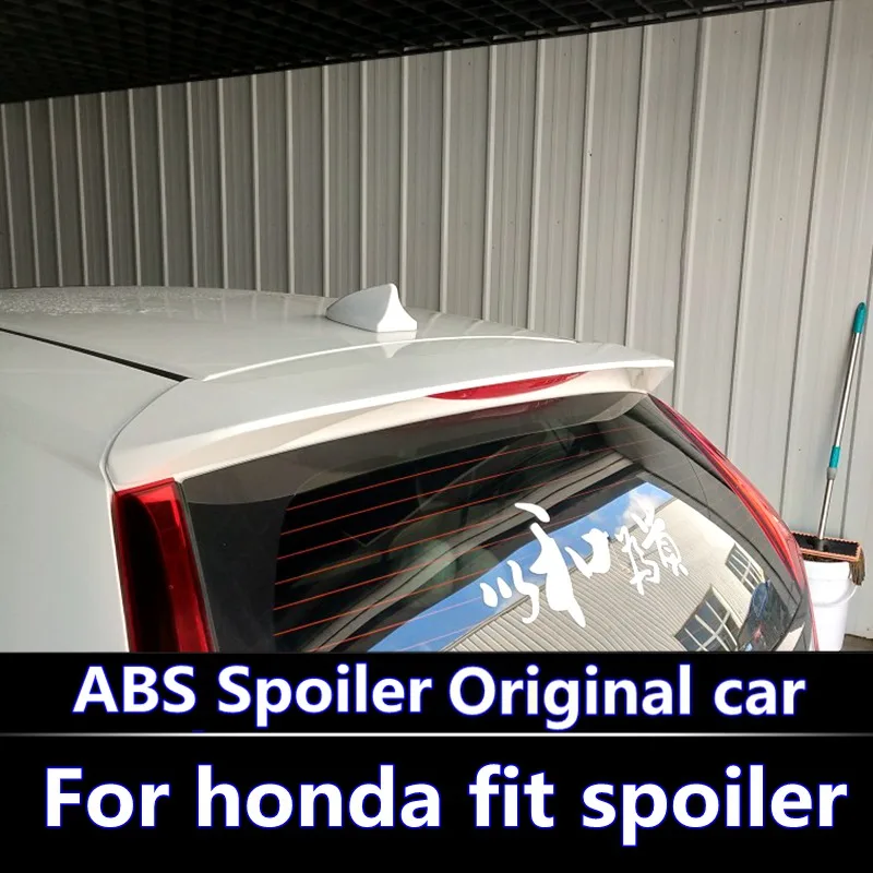 

For honda fit spoiler 2014-2018 Paint Spoiler With light RS Rear Wing Cover Colour For Honda GK5 FIT JAZZ RS Rear Spoiler
