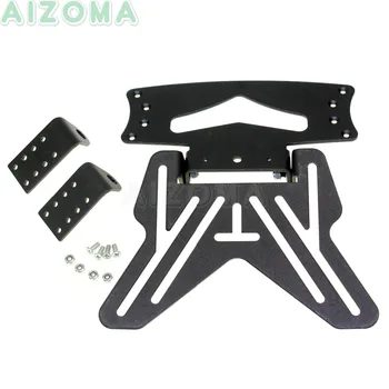 

Adjustable Motorcycle Number Plate Hanger Bracket Slide In License Plate Holder Indicator Mount For Kawasaki Suzuki Honda Yamaha