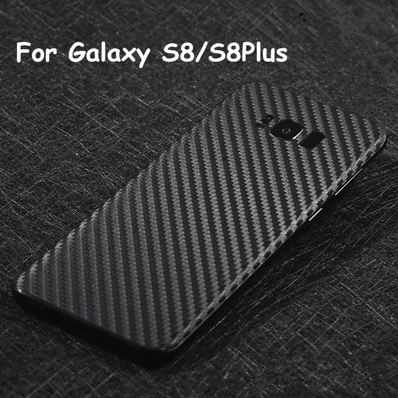 

New 3D Carbon Fiber Skins Protective Film Wrap Skin Cellphone back paste Protective Film Sticker For Samsung Galaxy S8/S8plus