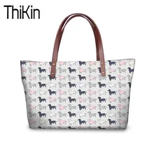 THIKIN сумки женские Doxie Dachshund печать модная сумка на плечо женская большая сумка с ручкой сверху для женщин ручная сумка