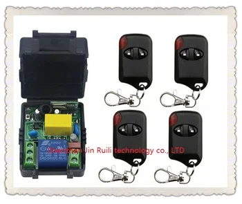 

AC220V 10A 1CH Wireless Remote Control Switch System 1*Receiver + 4 *cat eye Transmitters for Appliances Gate Garage Door
