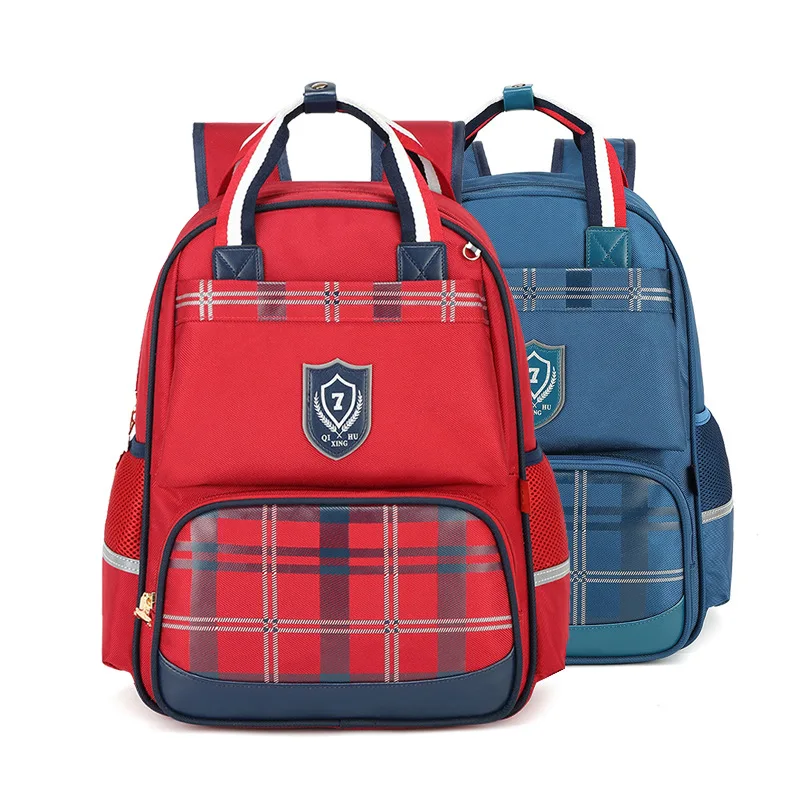 

Preppy Style Stripe Plaid Tartan handbag Girl Baby Children Nursery School bag Bagpack Schoolbags Canvas Kids Student Backpacks